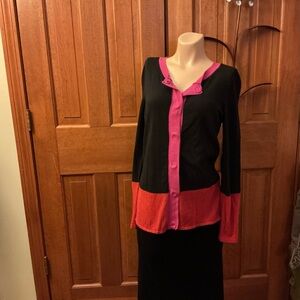 Black, red and Pink Women's sweater